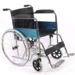 silla-de-ruedas estandar cromada